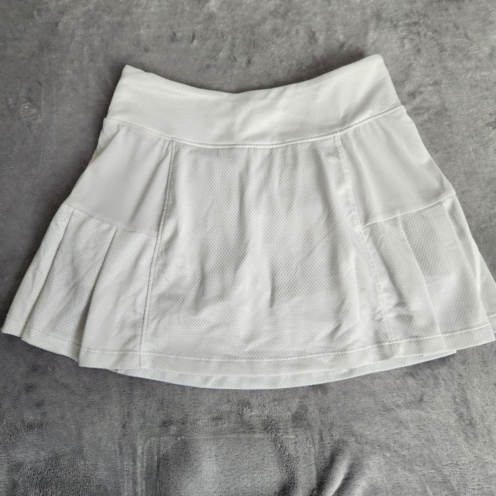 15 Love Women's White Mesh Tennis Skort Skirt Built-in Shorts Size XS Made in US
